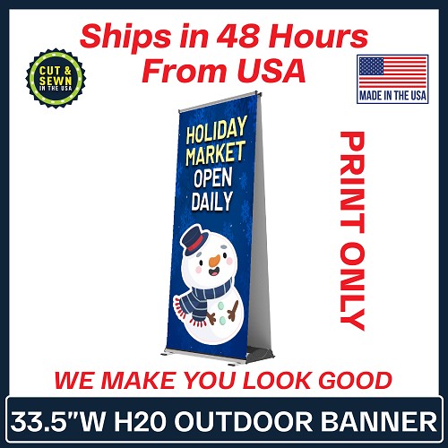 33.5" Econo Retractable Banner (Replacement Graphic Only) 